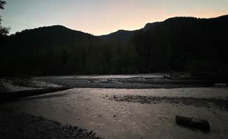 Mary B.'s photo of a dispersed camping area at White River Dispersed Camping near Snoqualmie Pass, WA