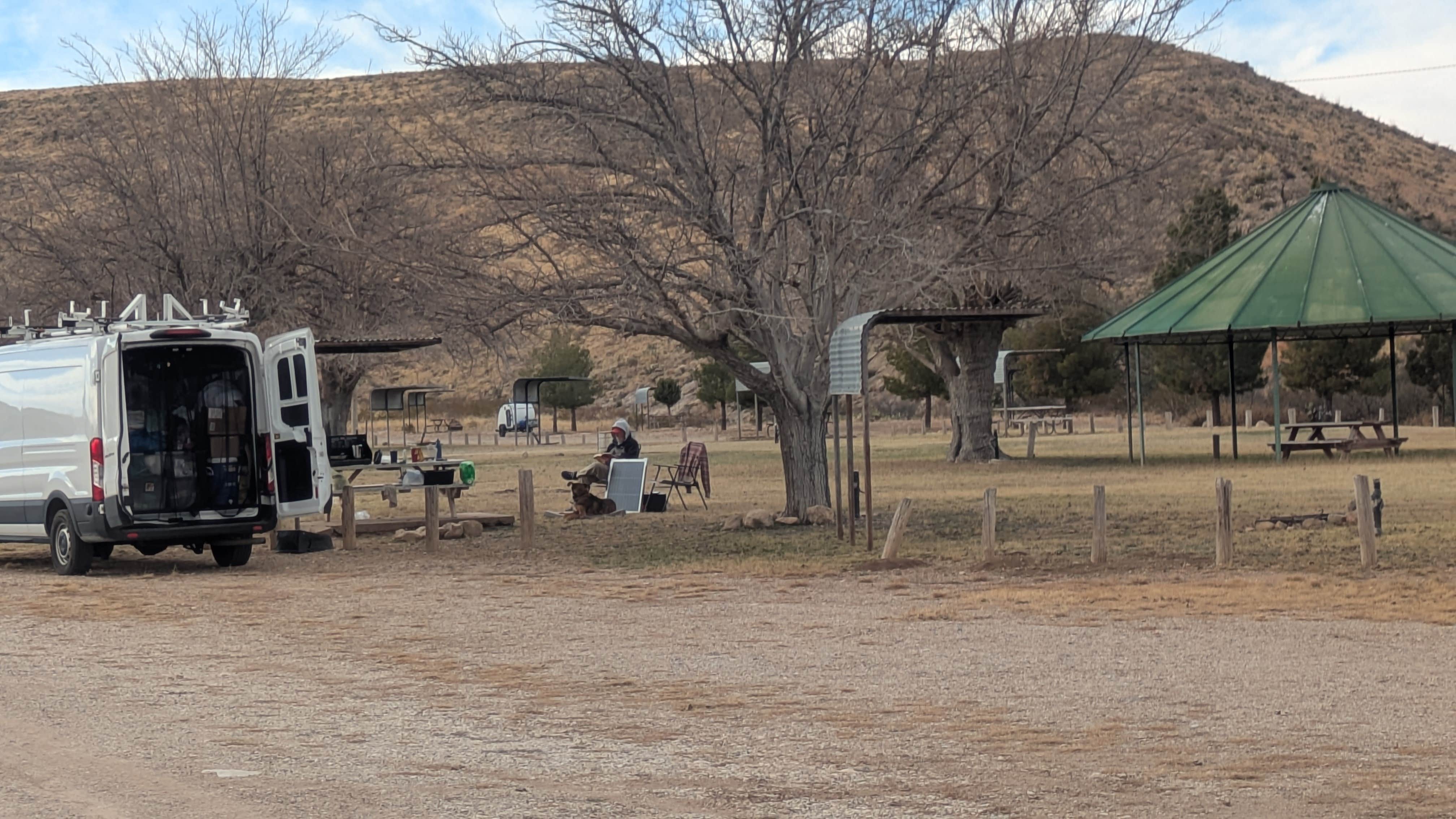 Vidalia S.'s photo of camping with pets at Whites City RV Park near Guadalupe Mountains National Park