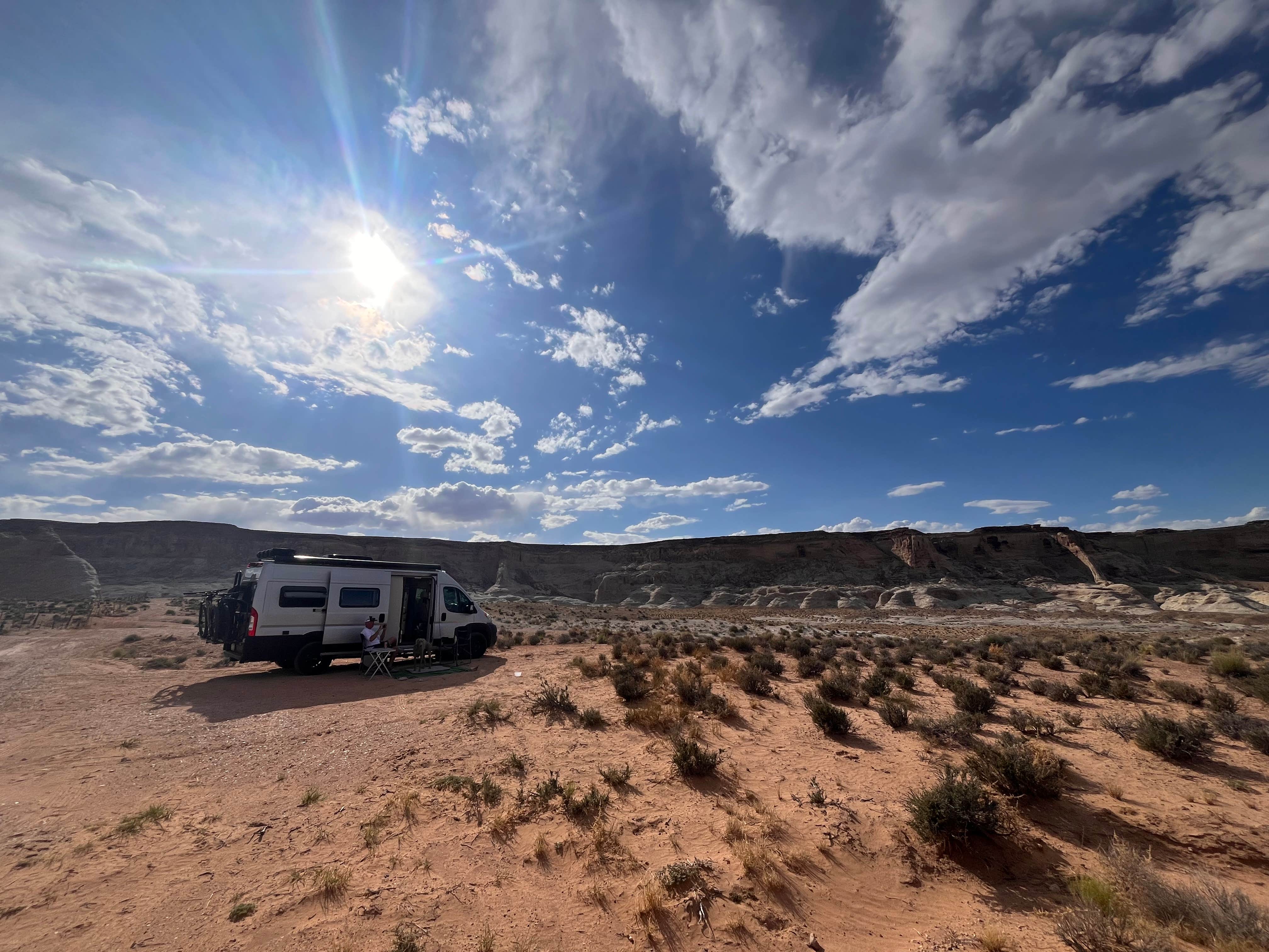 Julie F.'s photo of a dispersed camping area at State Line Spot Dispersed Camping — Glen Canyon National Recreation Area near Lake Powell, UT
