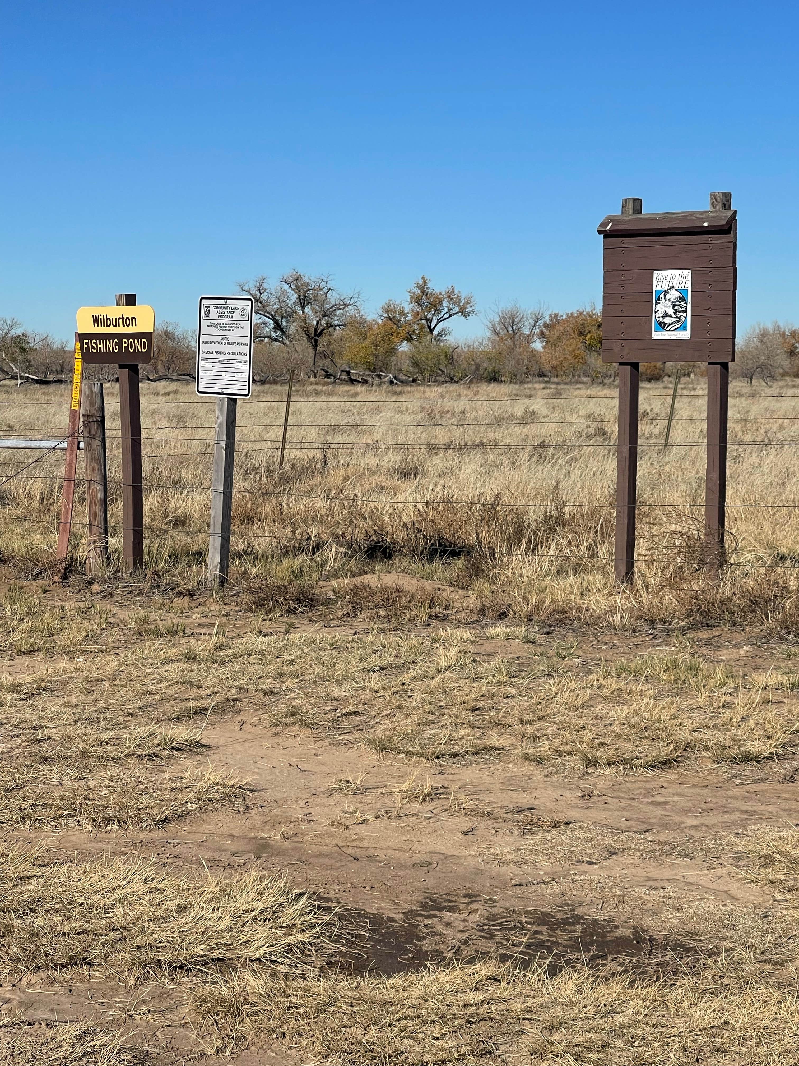 Camper-submitted photo at Wilburton Fishing Pond near Richfield, KS