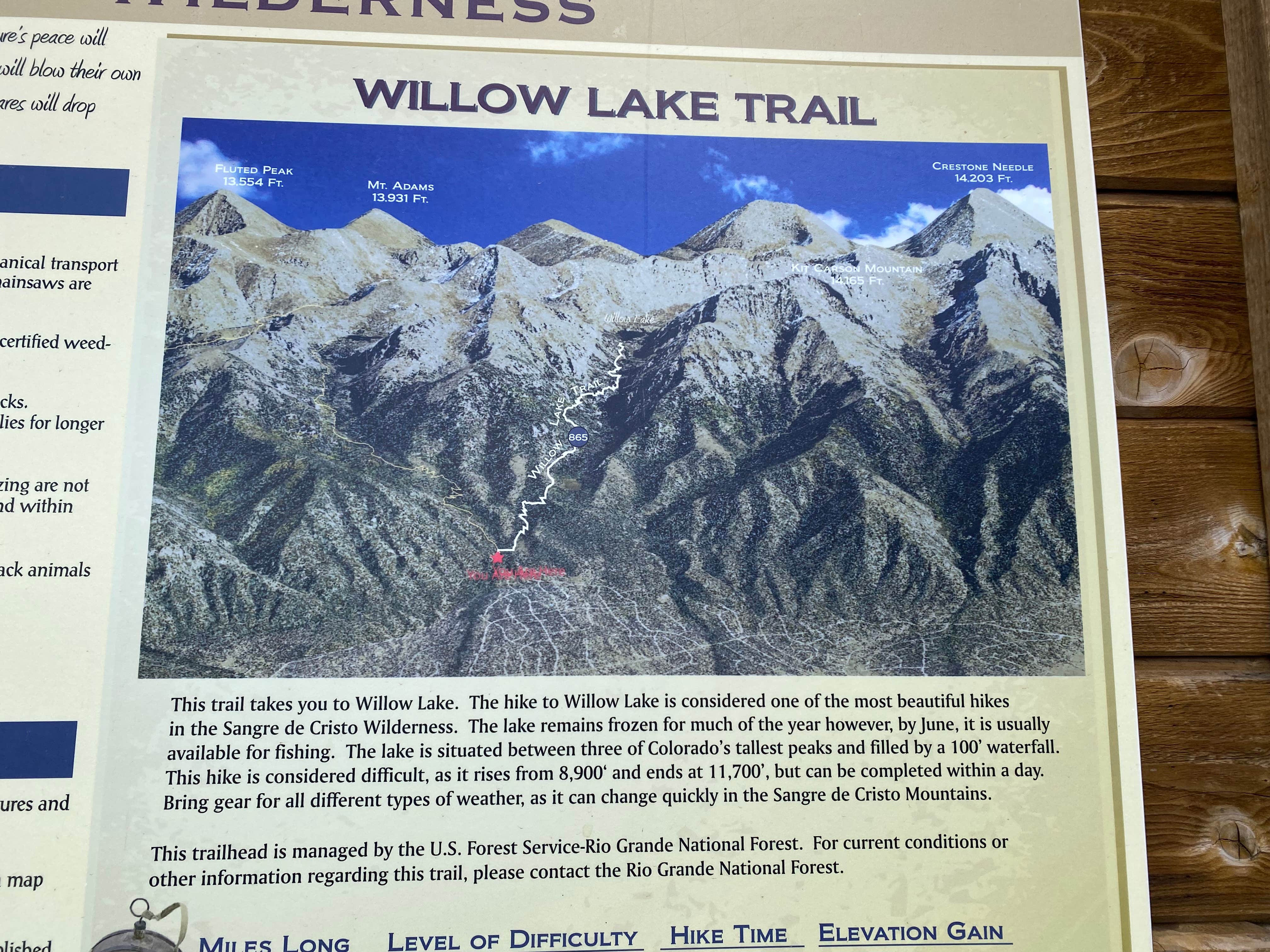 Camper-submitted photo at Willow Creek Trail near Mosca, CO