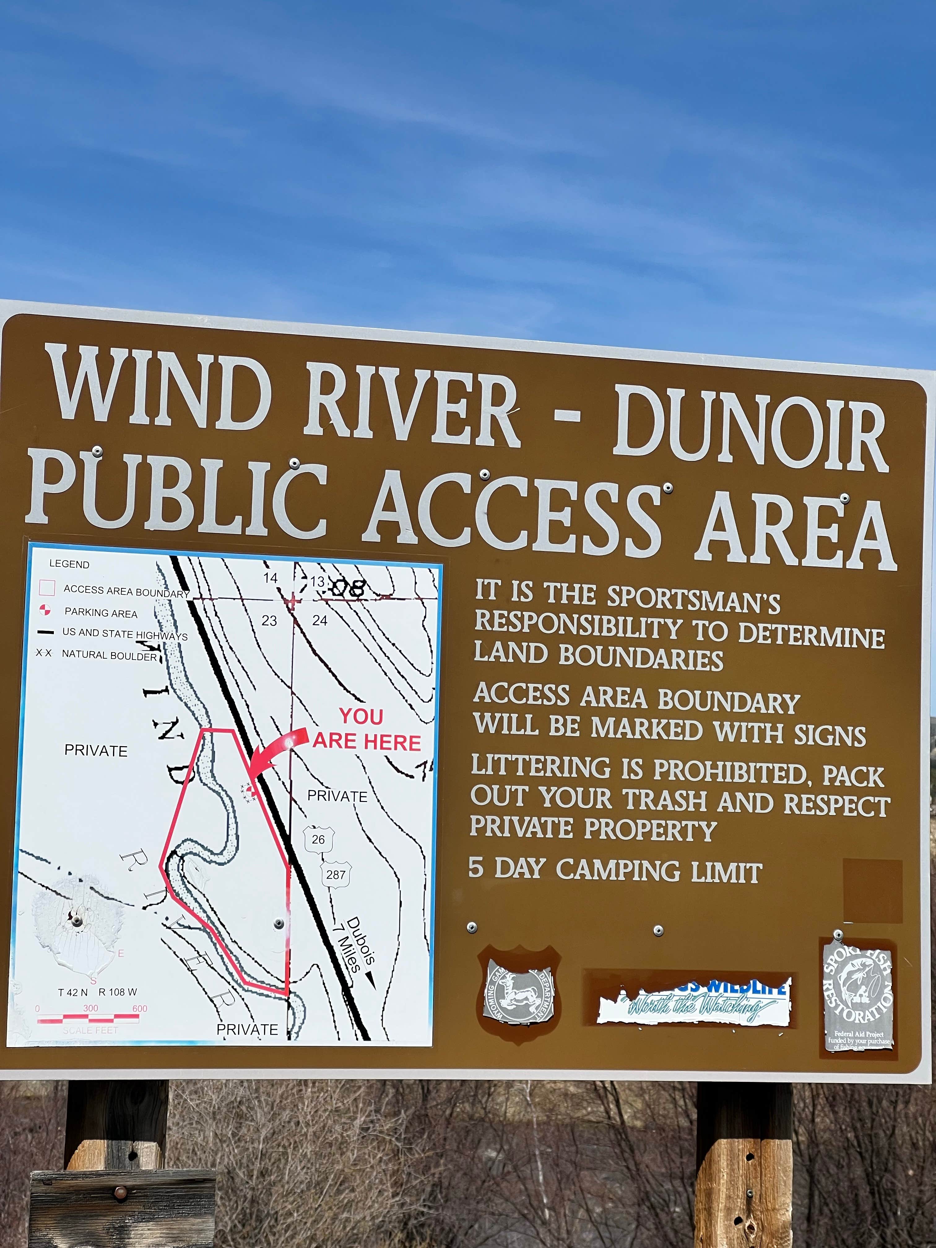 Camper submitted image from Wind River-Dunoir Public Access Area for fly fishing - 1