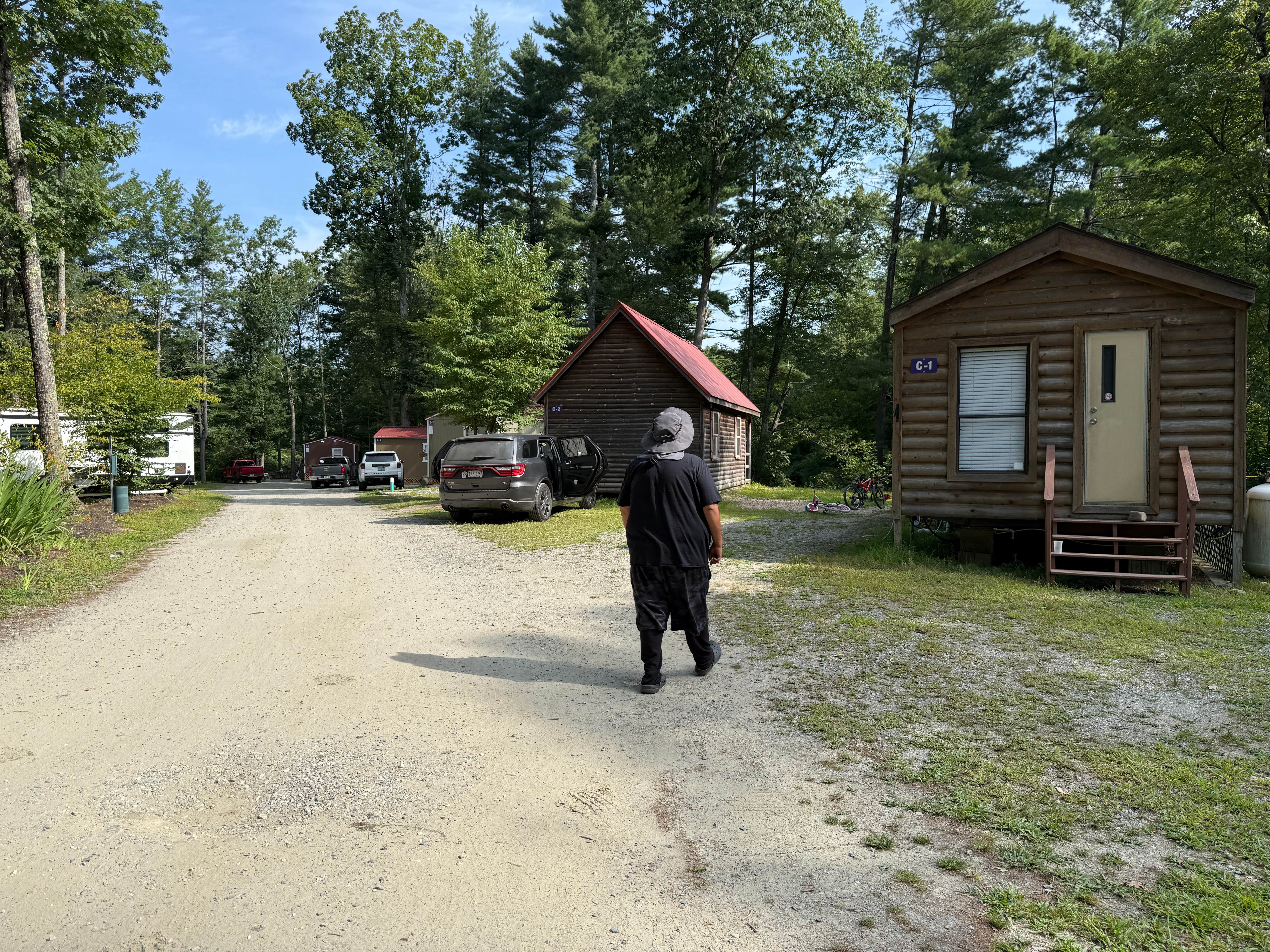 Cassie G.'s photo of glamping accommodations at Winding River Campground near York Beach, ME