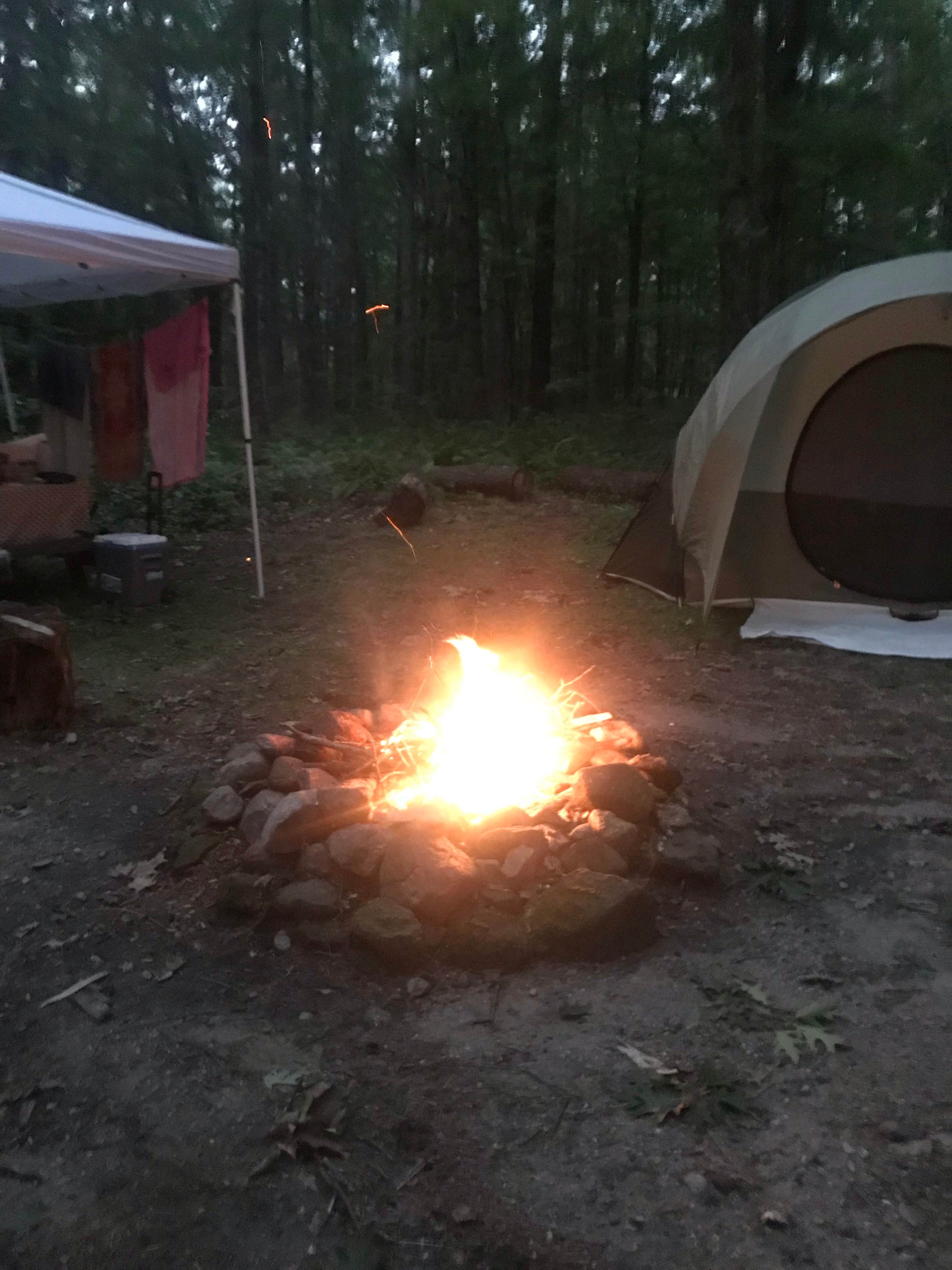 Sara R.'s photo of tent camping at Windmill Hill - Connecticut White Memorial Campground near Farmington, CT