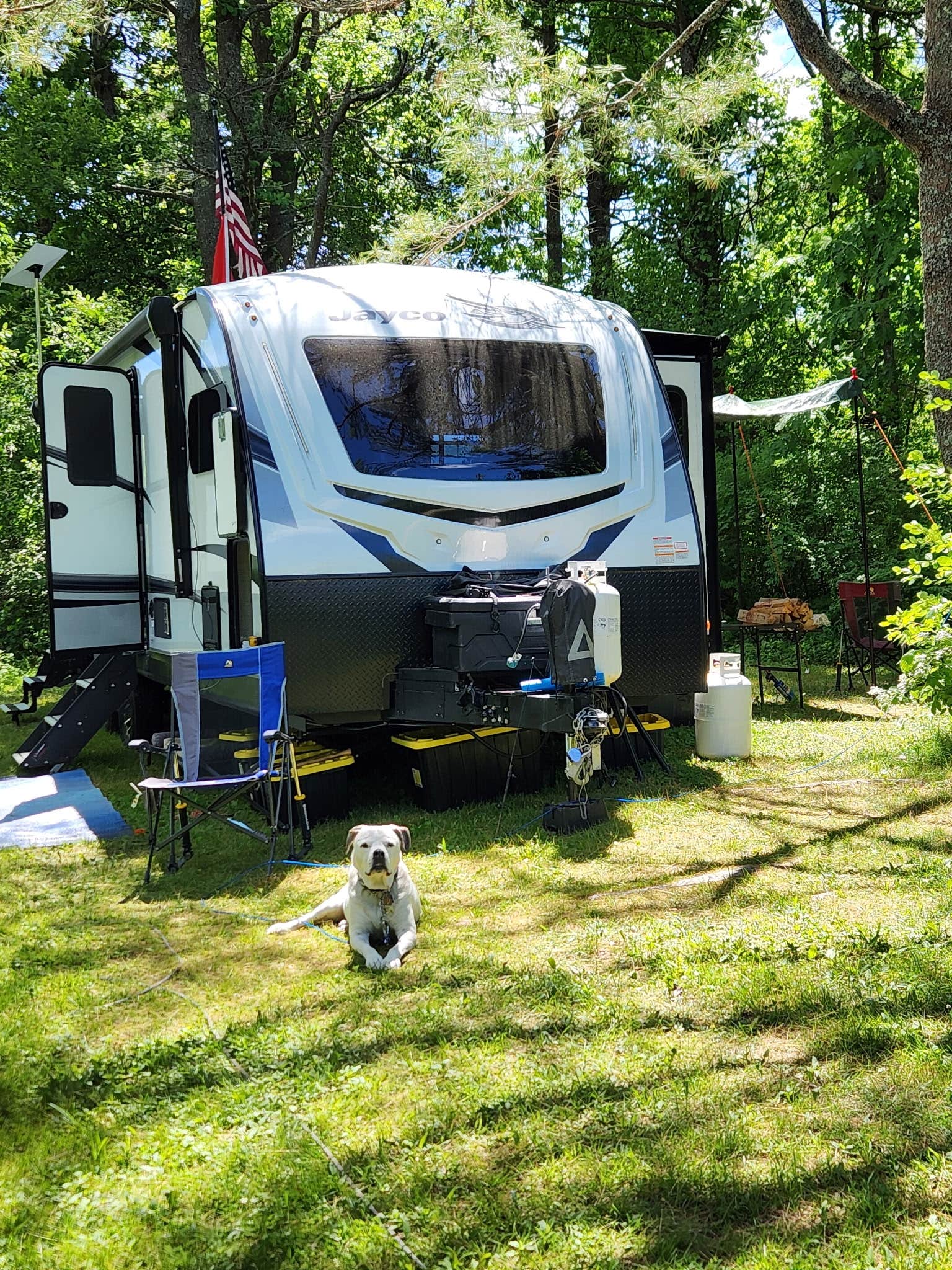 Christopher  S.'s photo of camping with pets at Winslow Park And Campground near Portland, ME