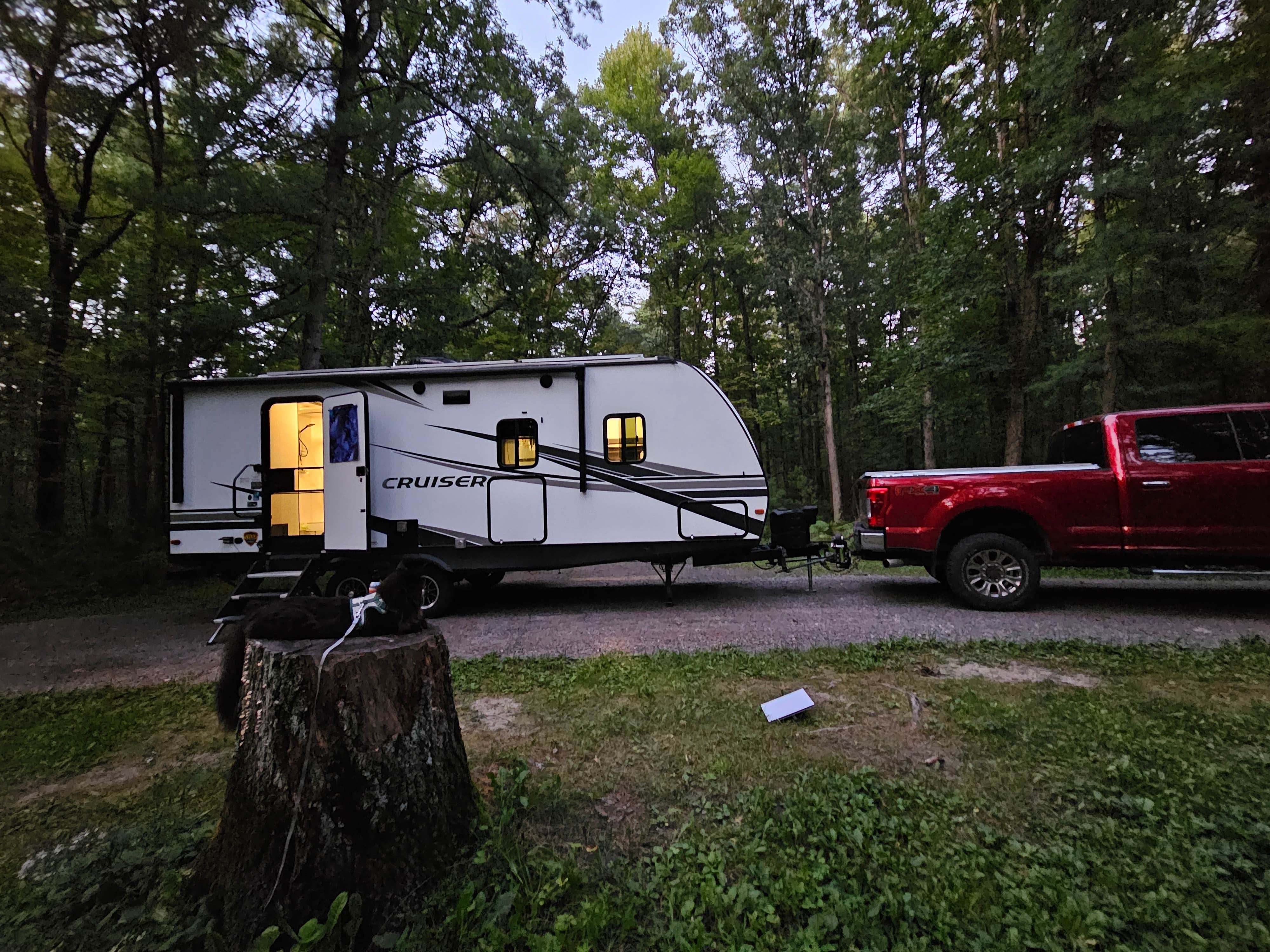 Jennifer K.'s photo of rv camping at Castle Mound Campground — Black River State Forest near Black River Falls, WI