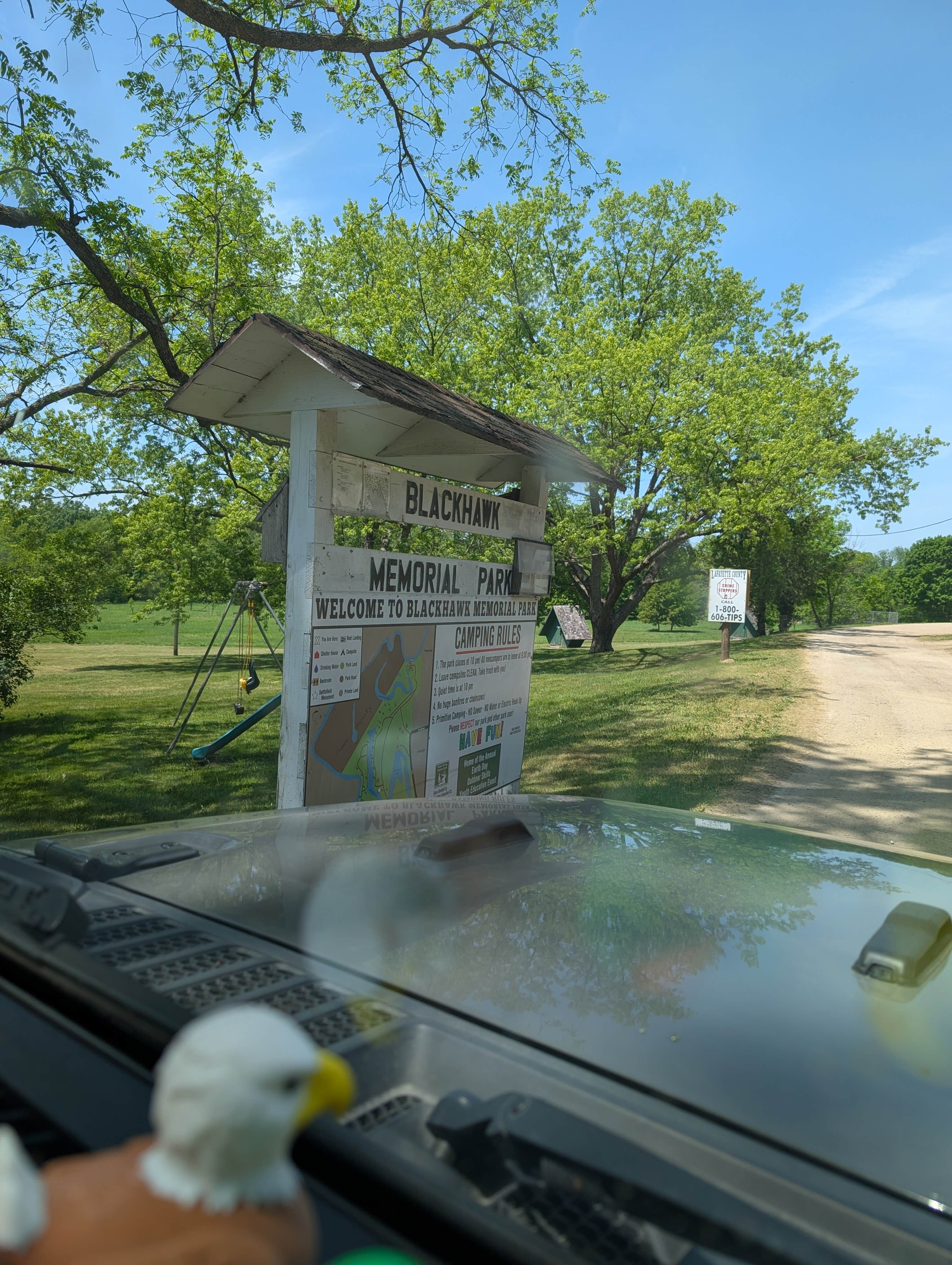 Camper-submitted photo at Blackhawk Memorial Park near Lancaster, WI