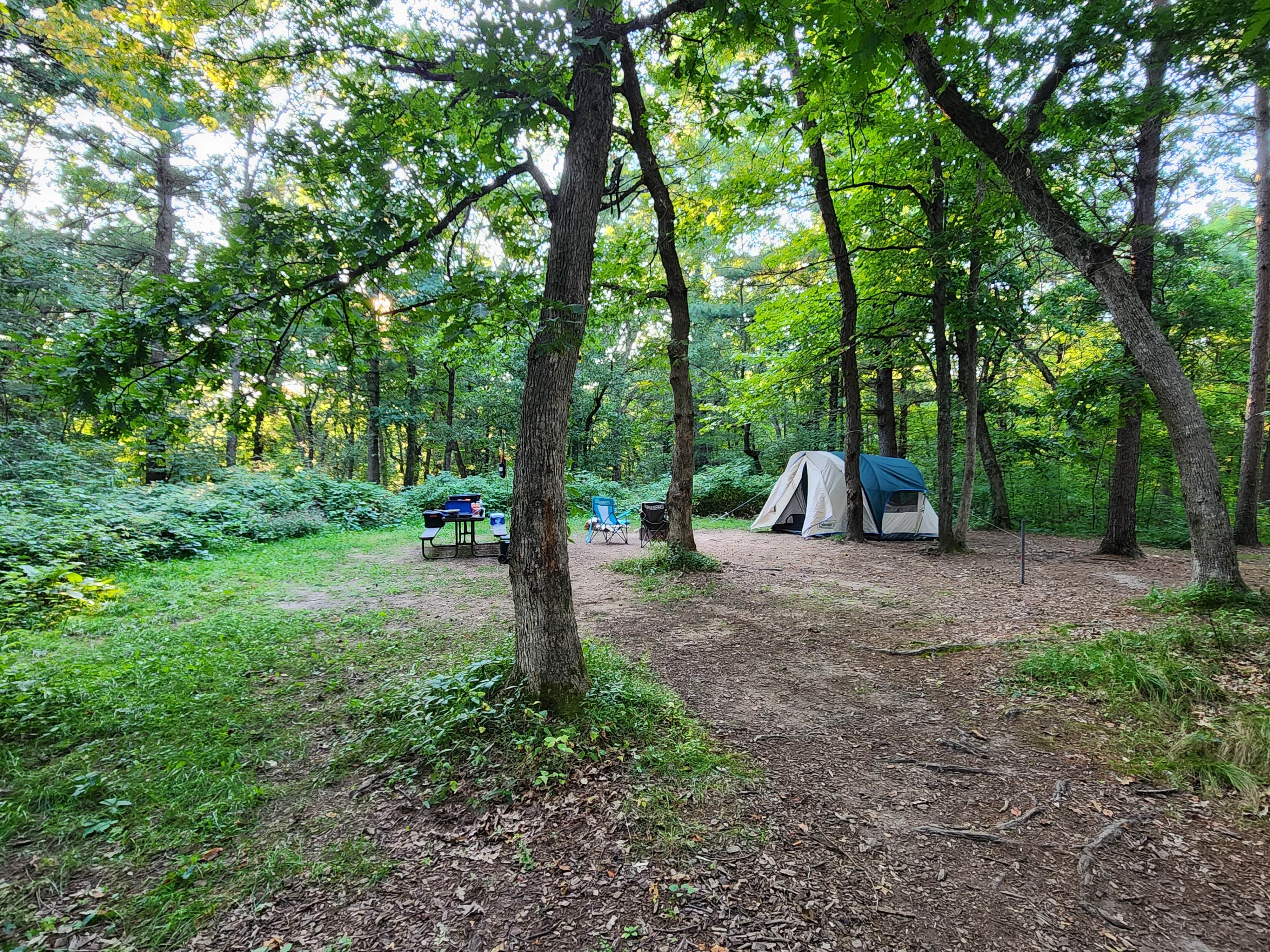 Julia B.'s photo at Sandstone Ridge Campground — Mirror Lake State Park near Loganville, WI