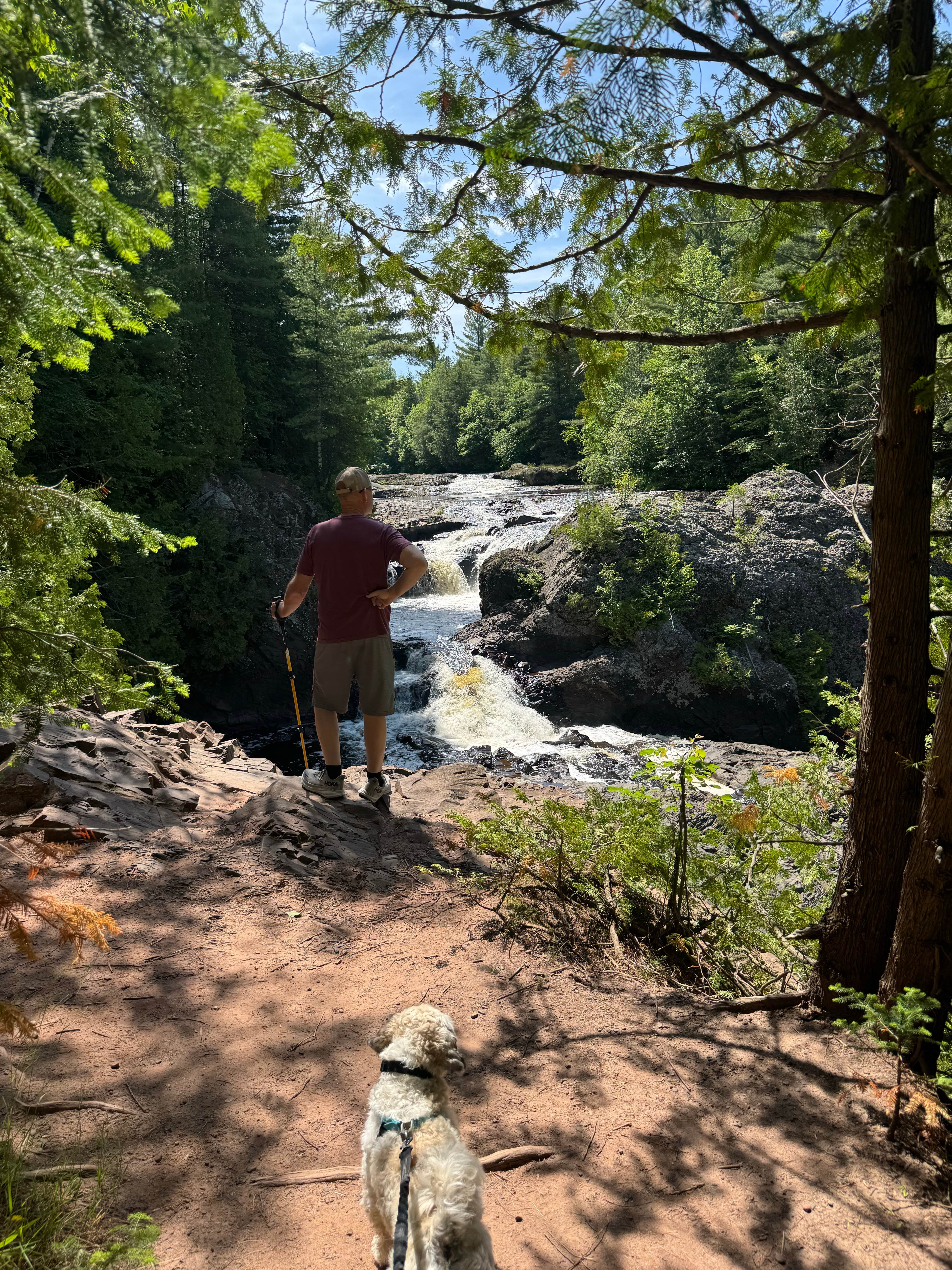 Brenda Y.'s photo of camping with pets at Potato River Falls Campground near Ironwood, MI