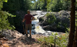 Brenda Y.'s photo of camping with pets at Potato River Falls Campground near Ashland, WI