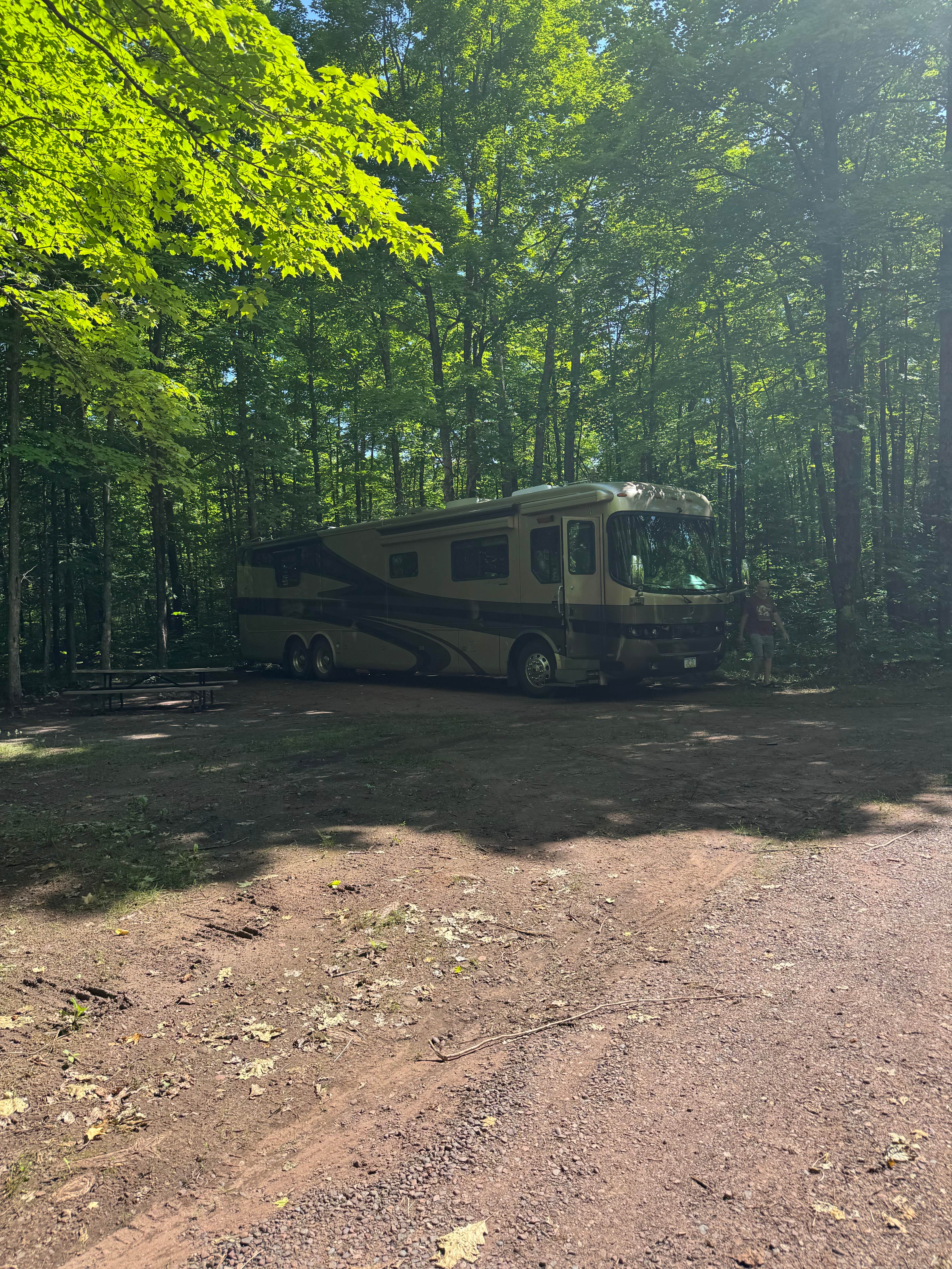 Brenda Y.'s photo of rv camping at Potato River Falls Campground near Ironwood, MI
