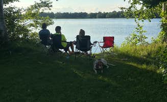 Delanie F.'s photo of camping with pets at Sara Park near Summit Lake, WI
