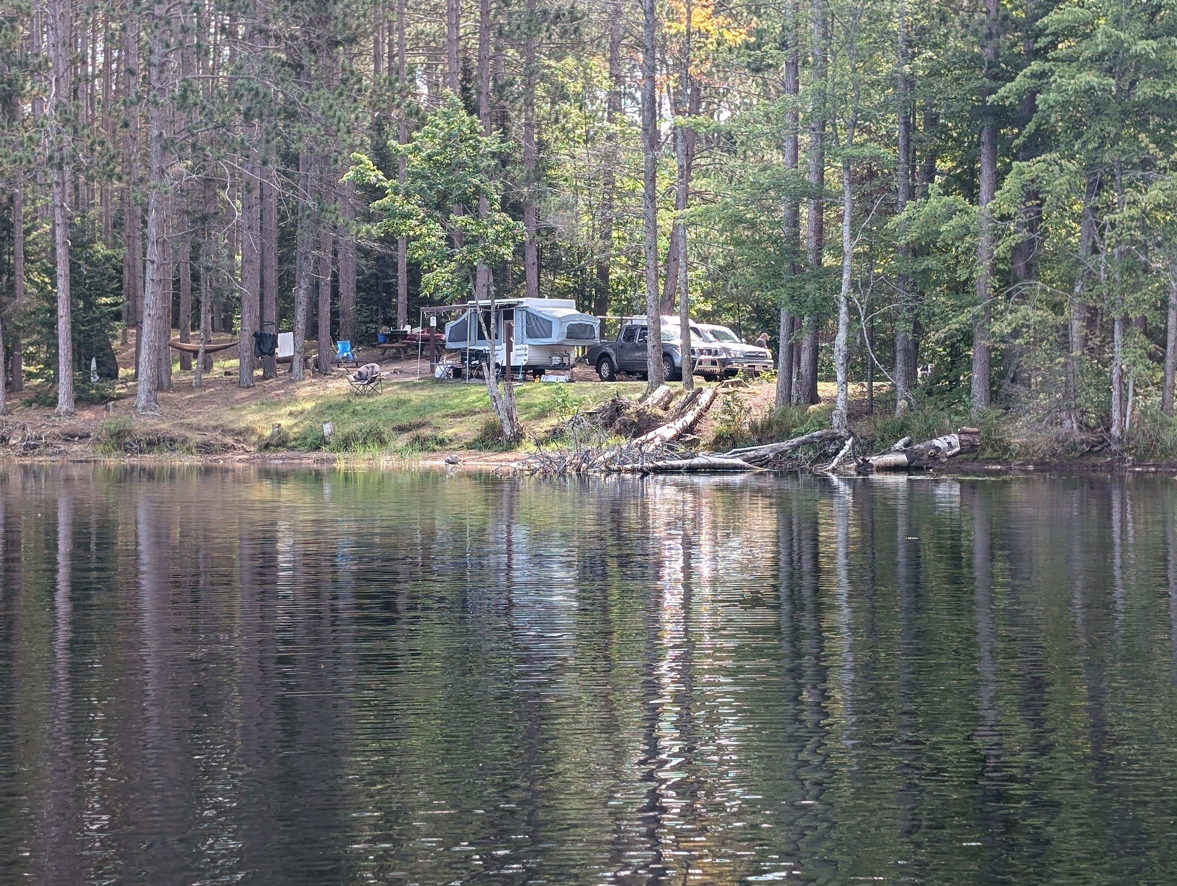 hesselinkj@yahoo.com's photo of a dispersed camping area at Wolf Lake Campsite near Trout Creek, MI