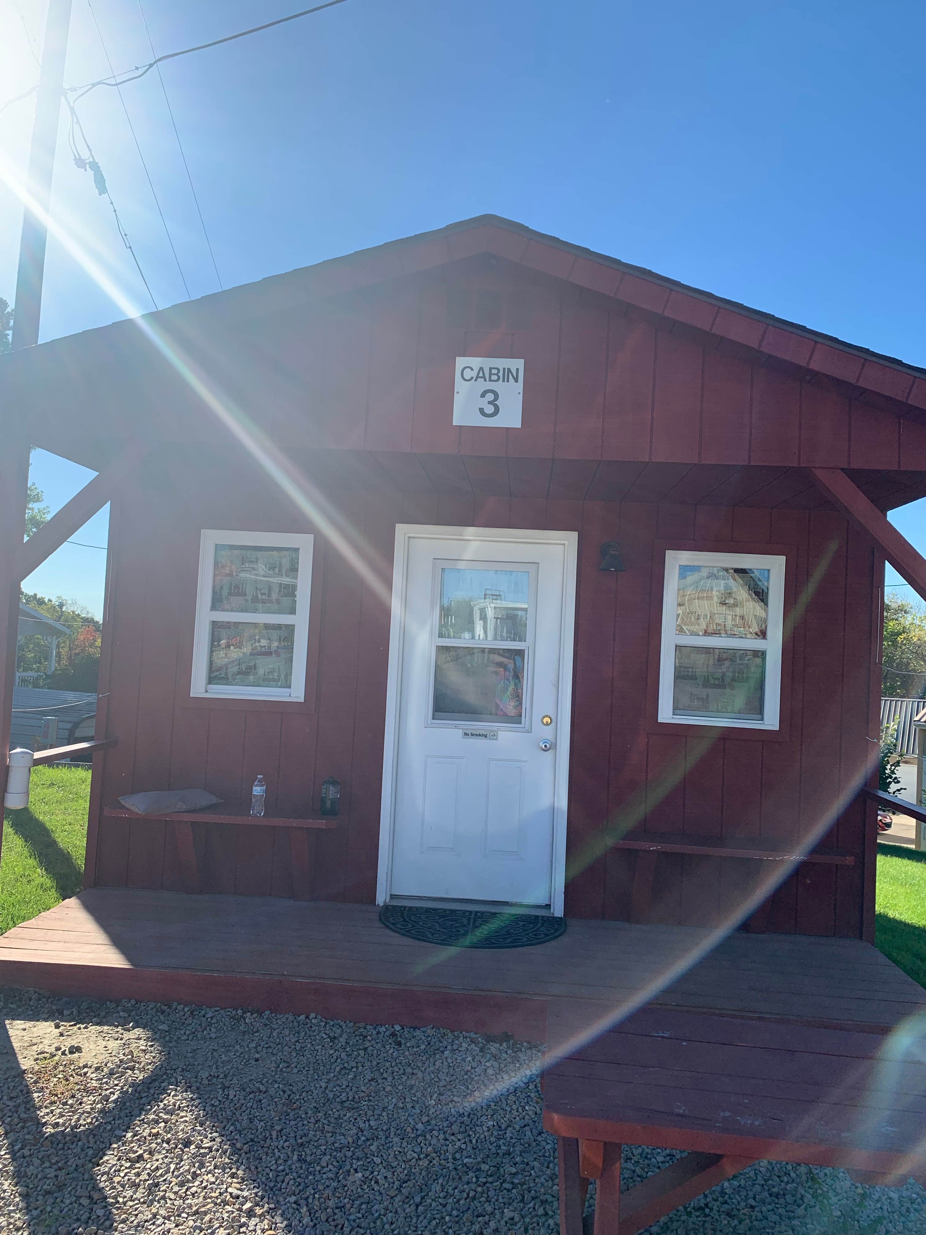 jean A.'s photo of a cabin at Wolfie's Campground near Danville, OH