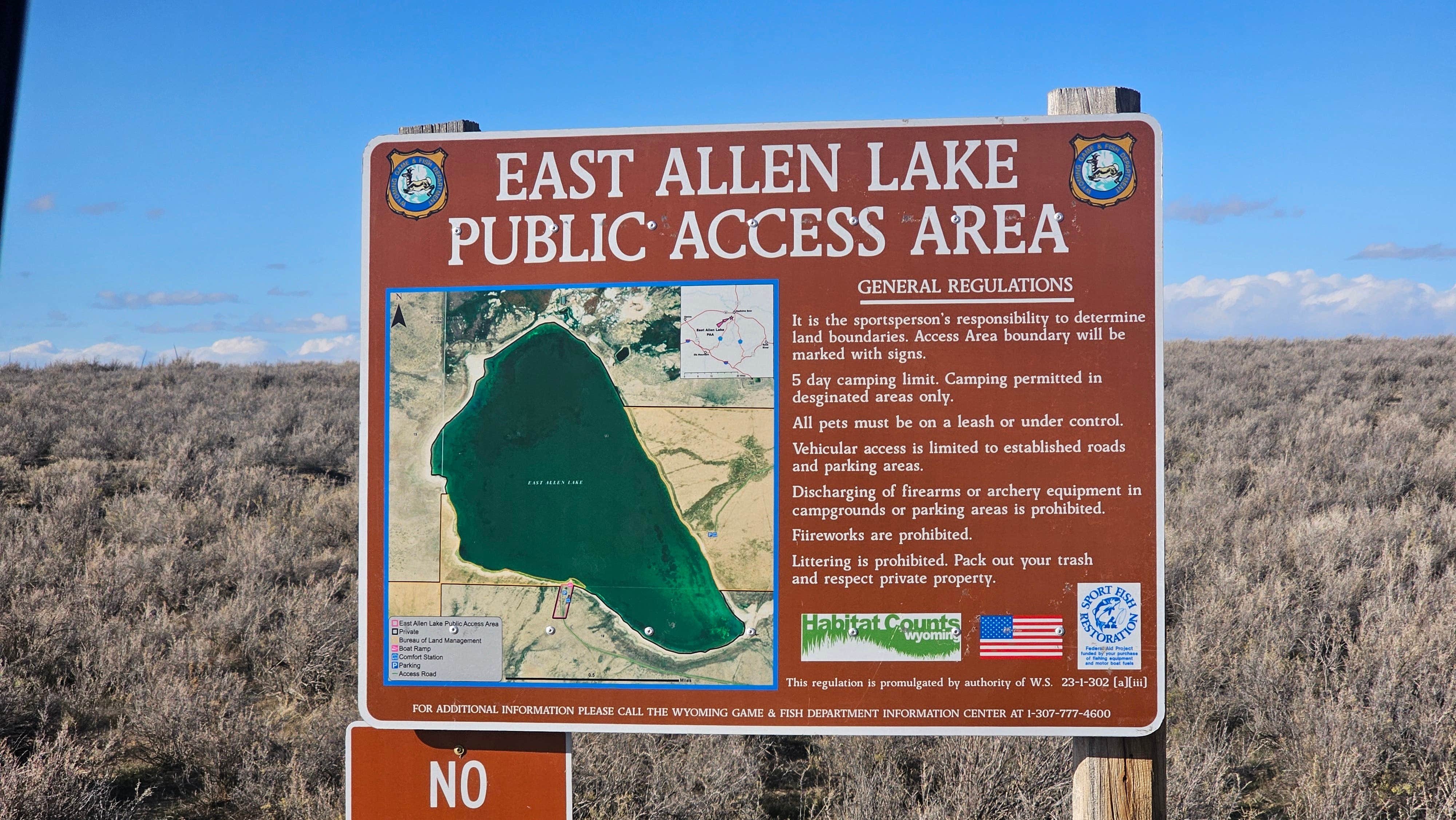 Camper-submitted photo at East Allen Lake Public Access near Hanna, WY