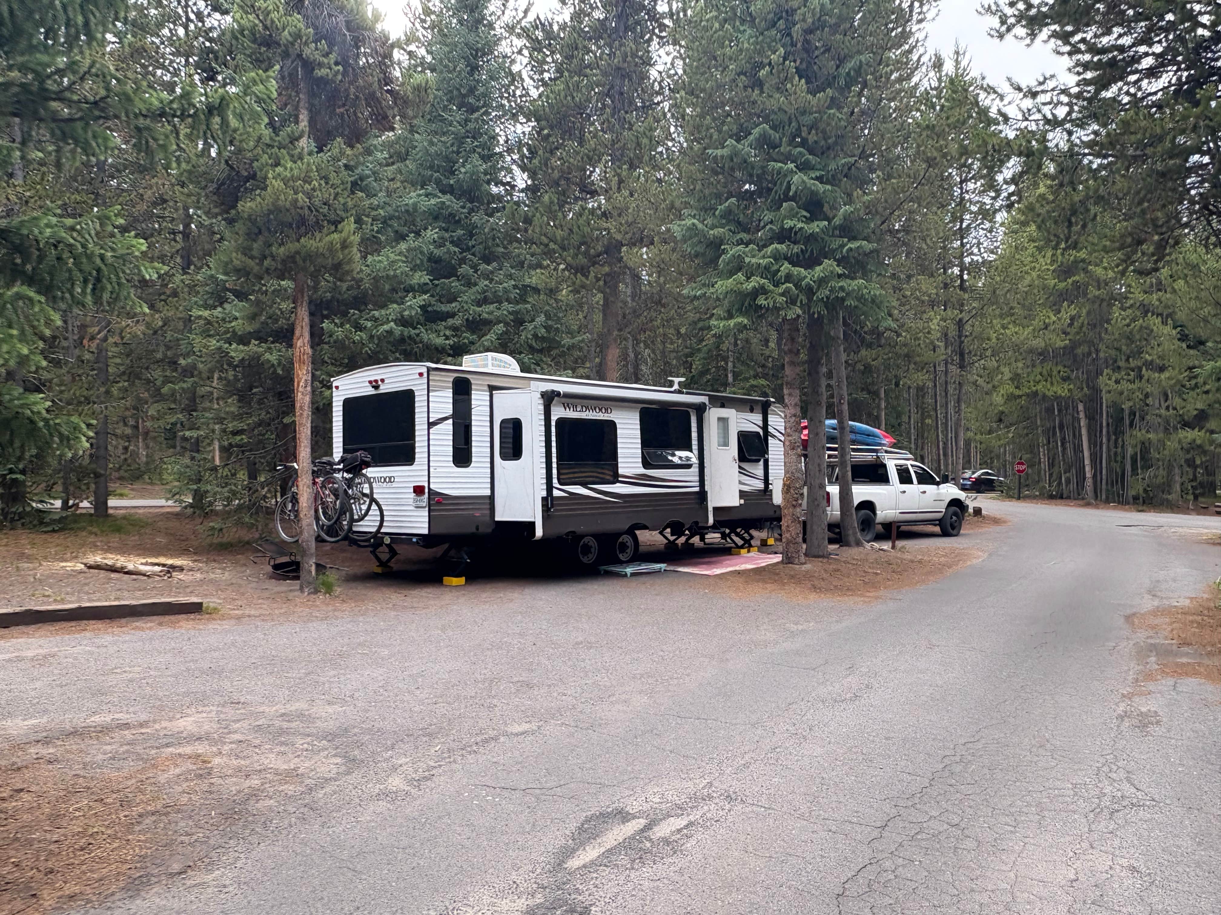 Beth B.'s photo of rv camping at Grant Village Campground — Yellowstone National Park near John D. Rockefeller Jr. Memorial Parkway