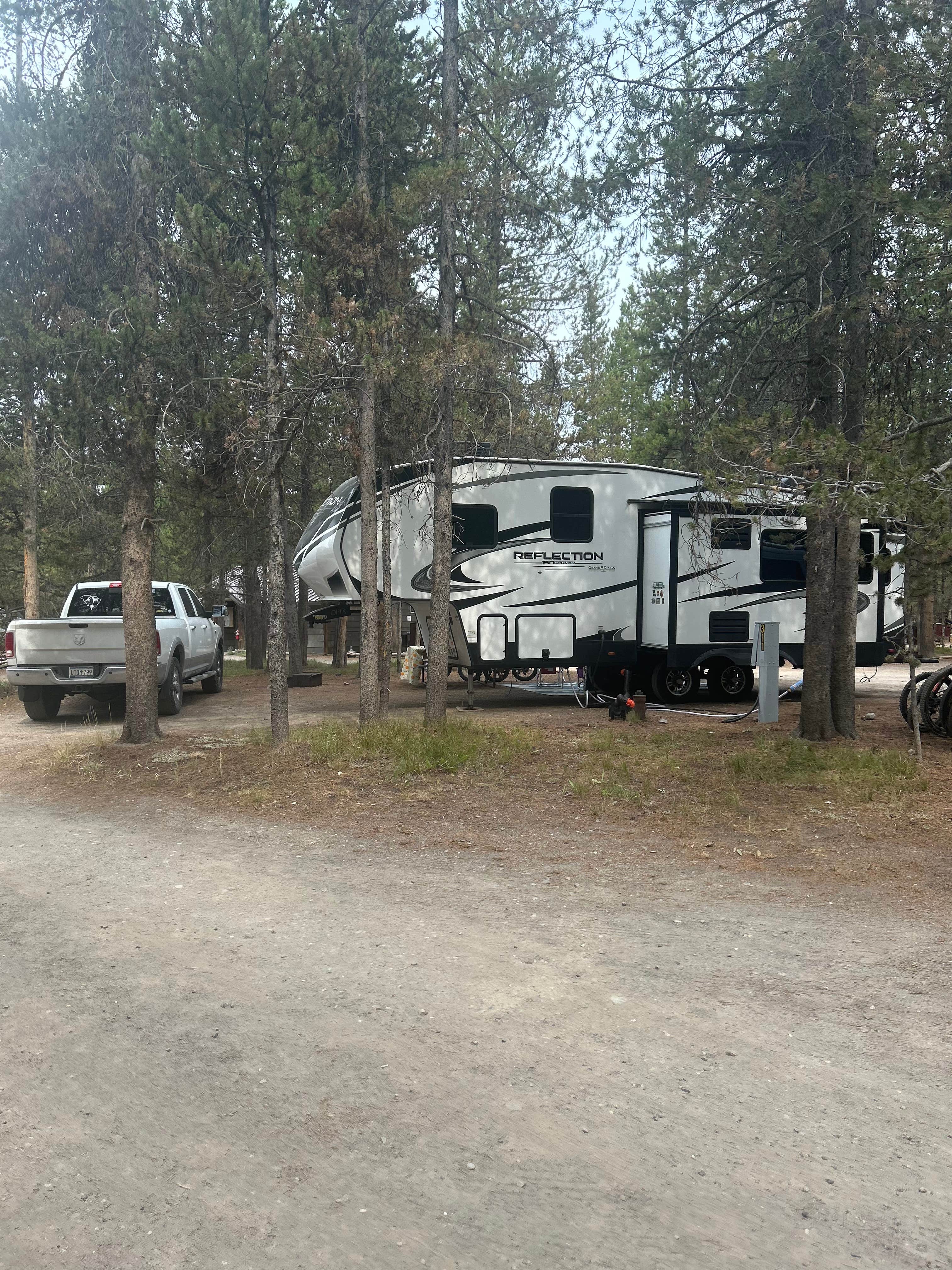 Brenda L.'s photo of rv camping at Headwaters Campground at Flagg Ranch — John D. Rockefeller, Jr., Memorial Parkway near Grand Teton National Park