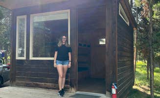 Sjana T.'s photo of glamping accommodations at Headwaters Campground at Flagg Ranch — John D. Rockefeller, Jr., Memorial Parkway near Tetonia, ID