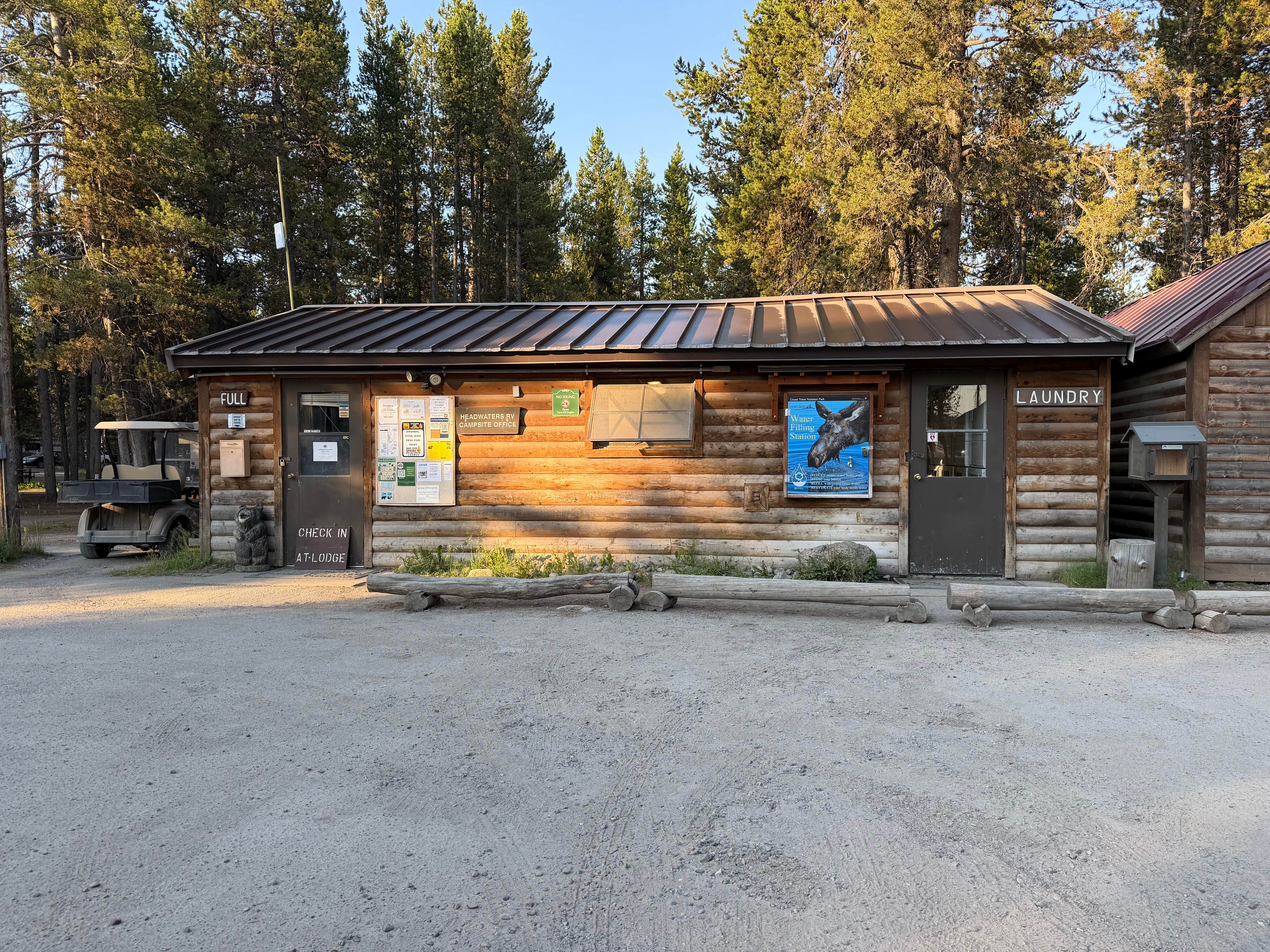 Jess P.'s photo of a cabin at Headwaters Campground at Flagg Ranch — John D. Rockefeller, Jr., Memorial Parkway near Driggs, ID