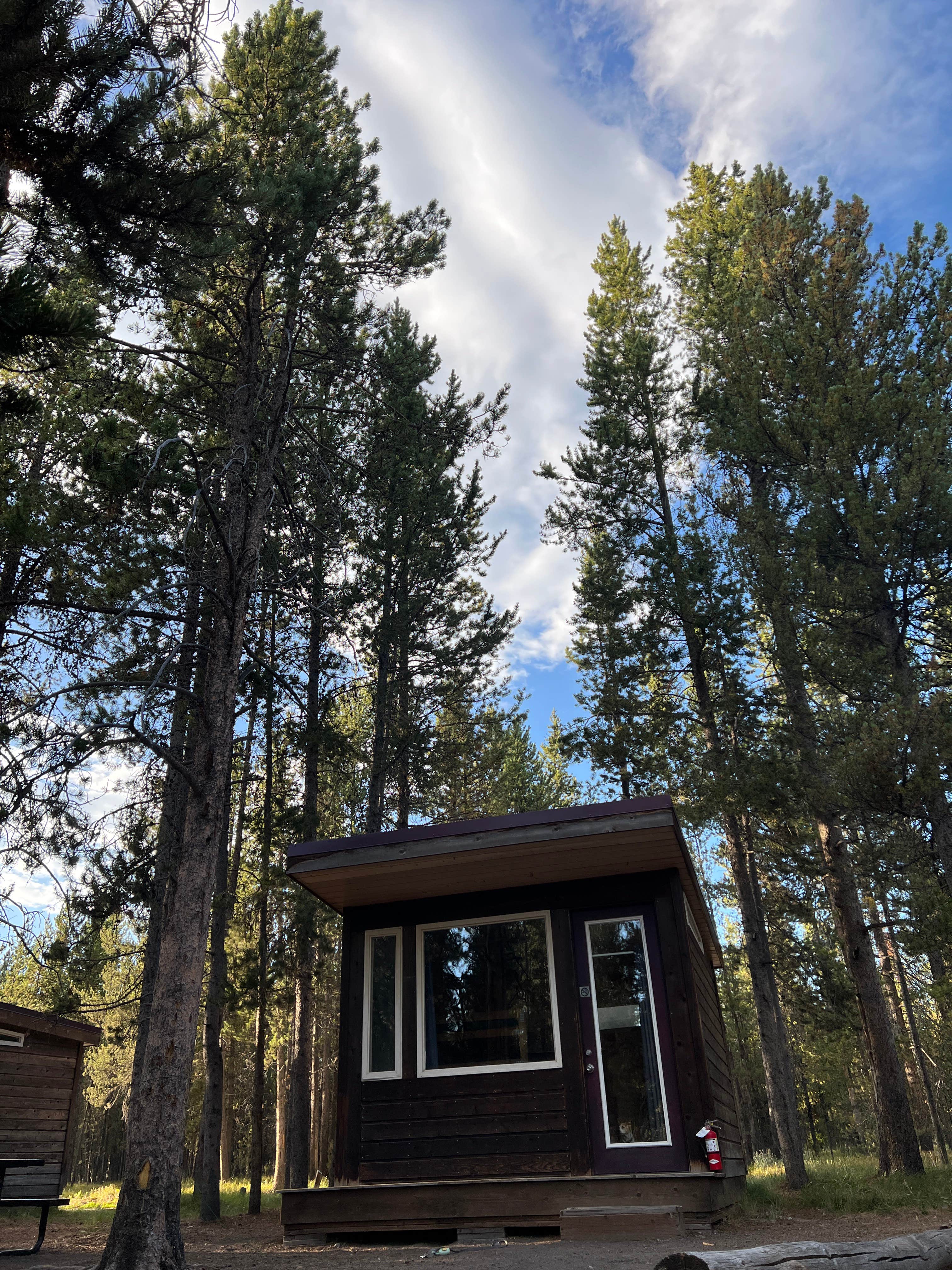 Paige P.'s photo of a cabin at Headwaters Campground at Flagg Ranch — John D. Rockefeller, Jr., Memorial Parkway near Felt, ID