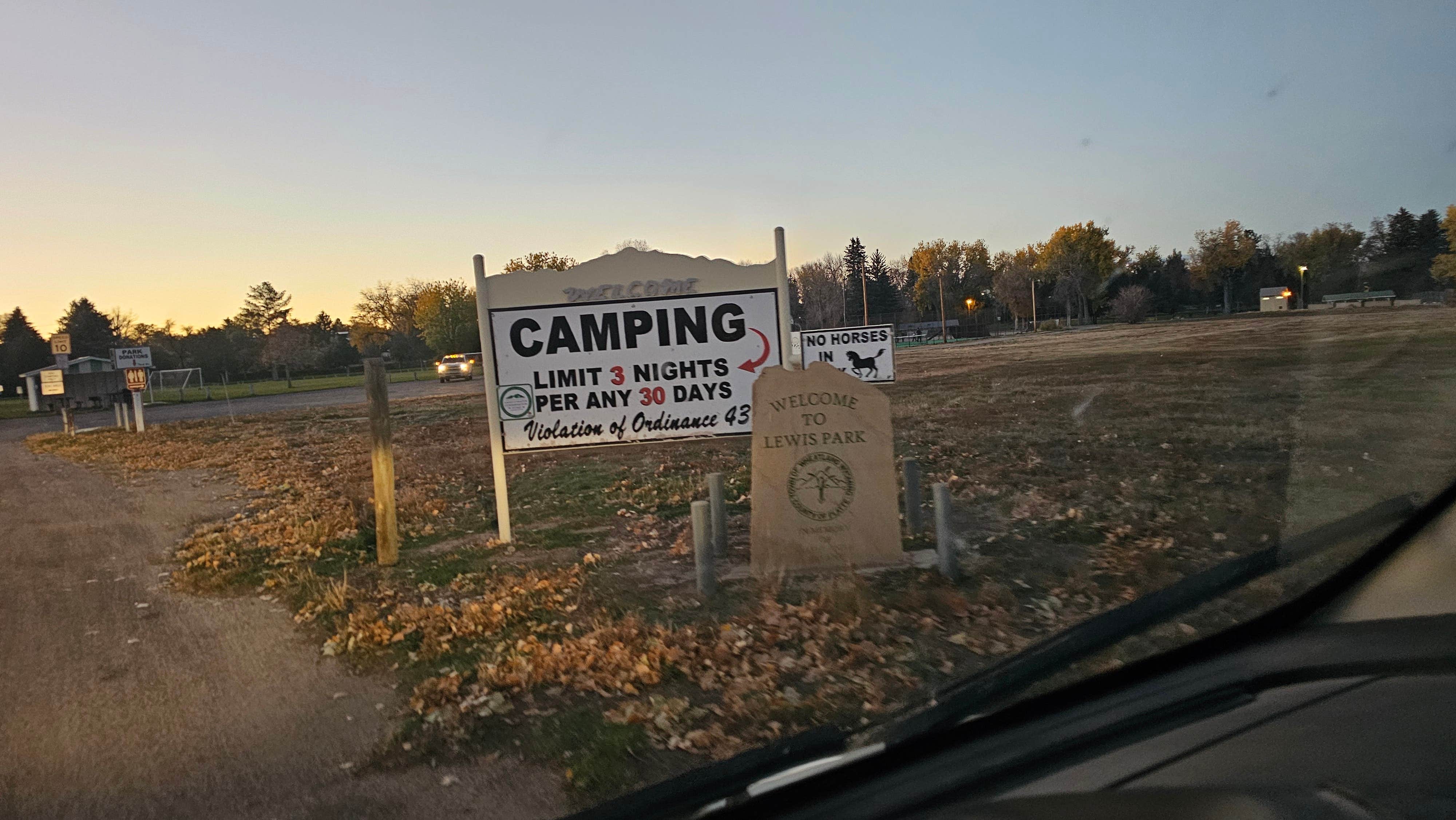 Camper submitted image from Lewis Park - 1