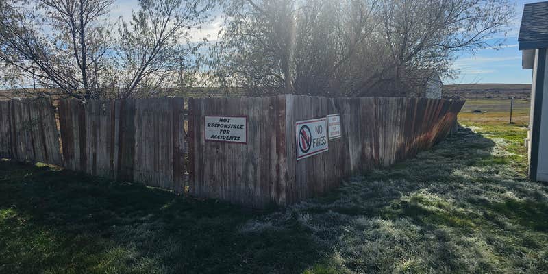 Camper submitted image from Lost Springs City Park