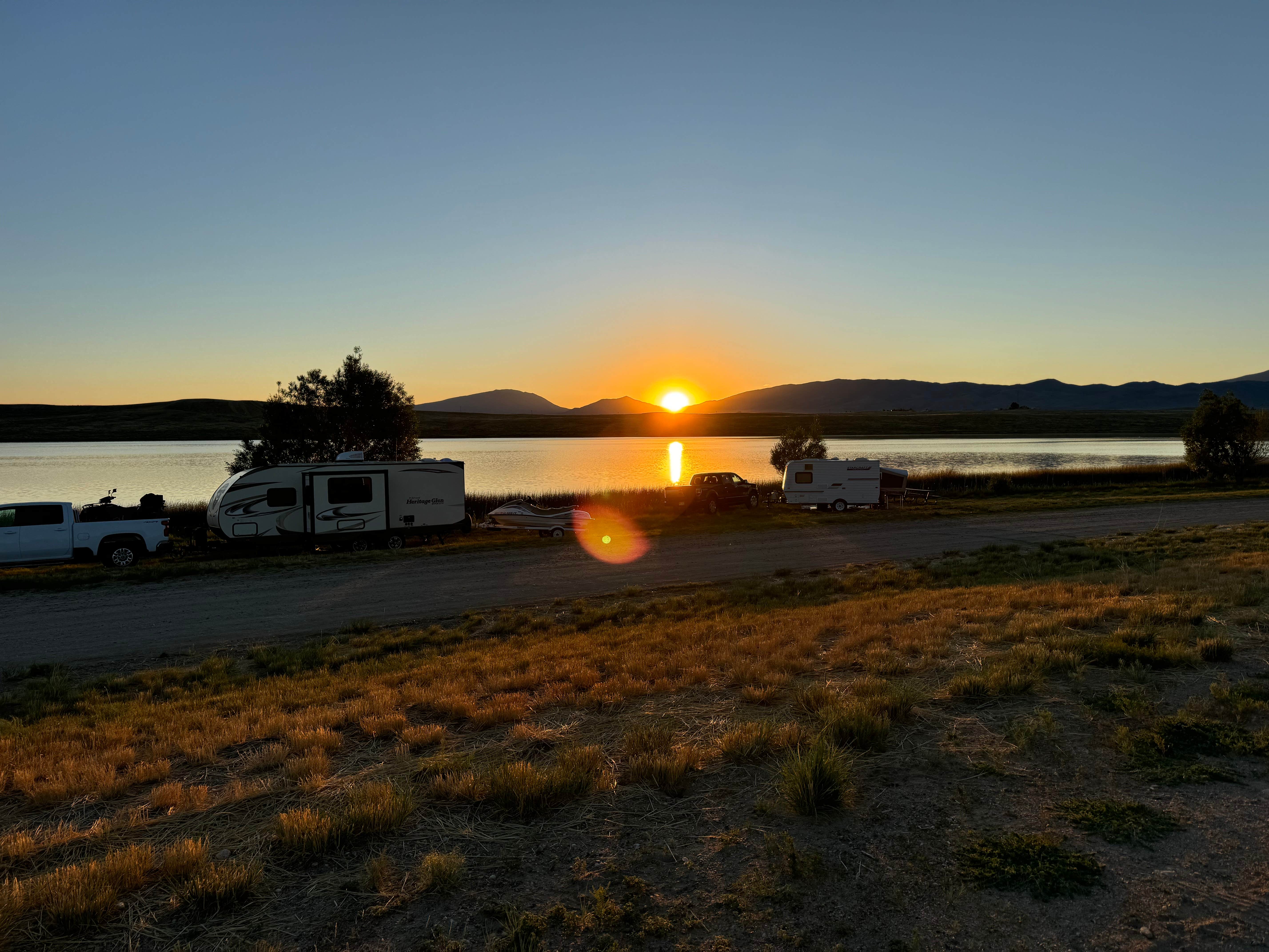 Andrew J.'s photo of rv camping at Saratoga Lake Campground near Encampment, WY