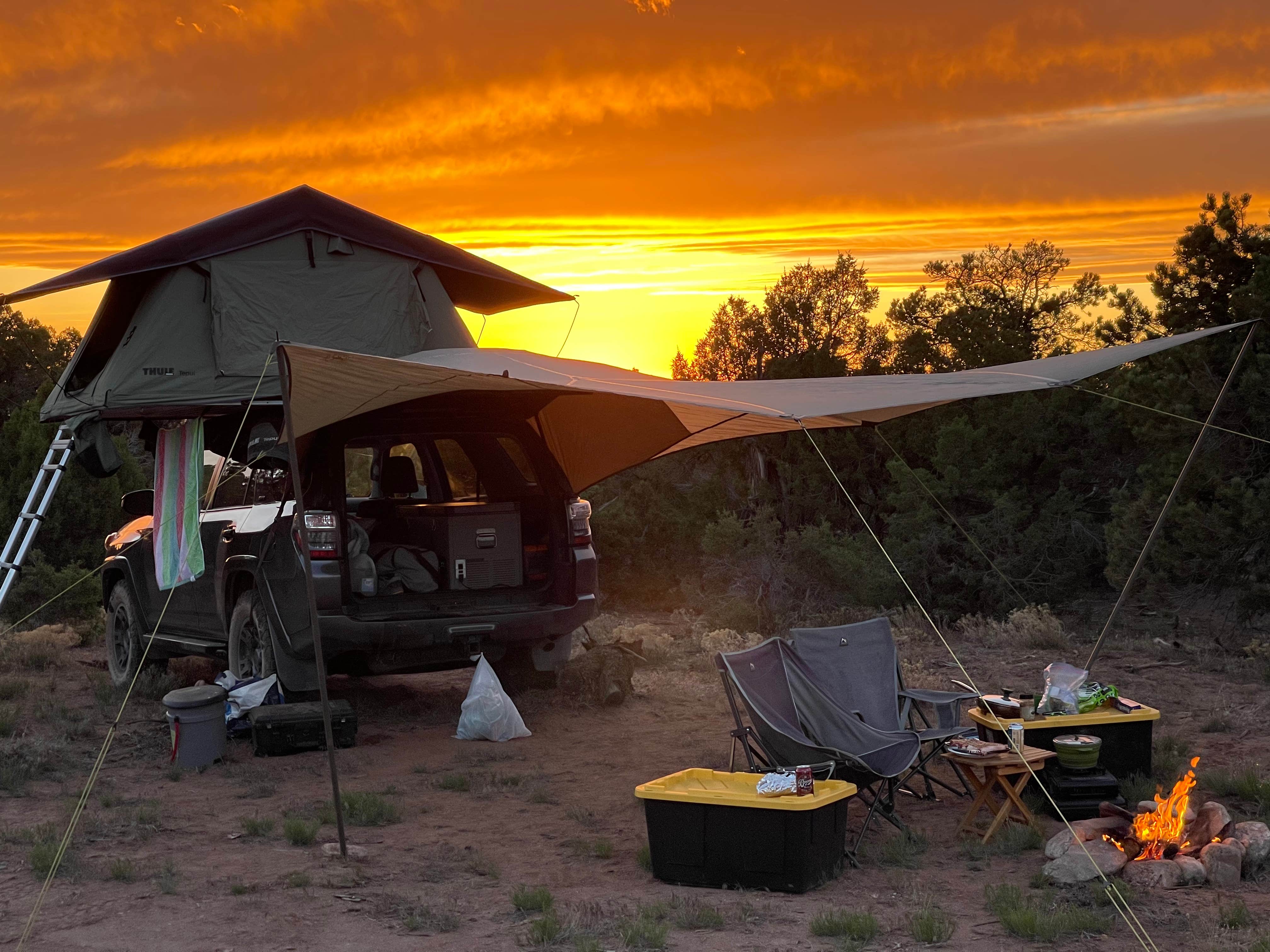 Chase R.'s photo of tent camping at Yellow Circle Road Dispersed Camping Area near Arches National Park