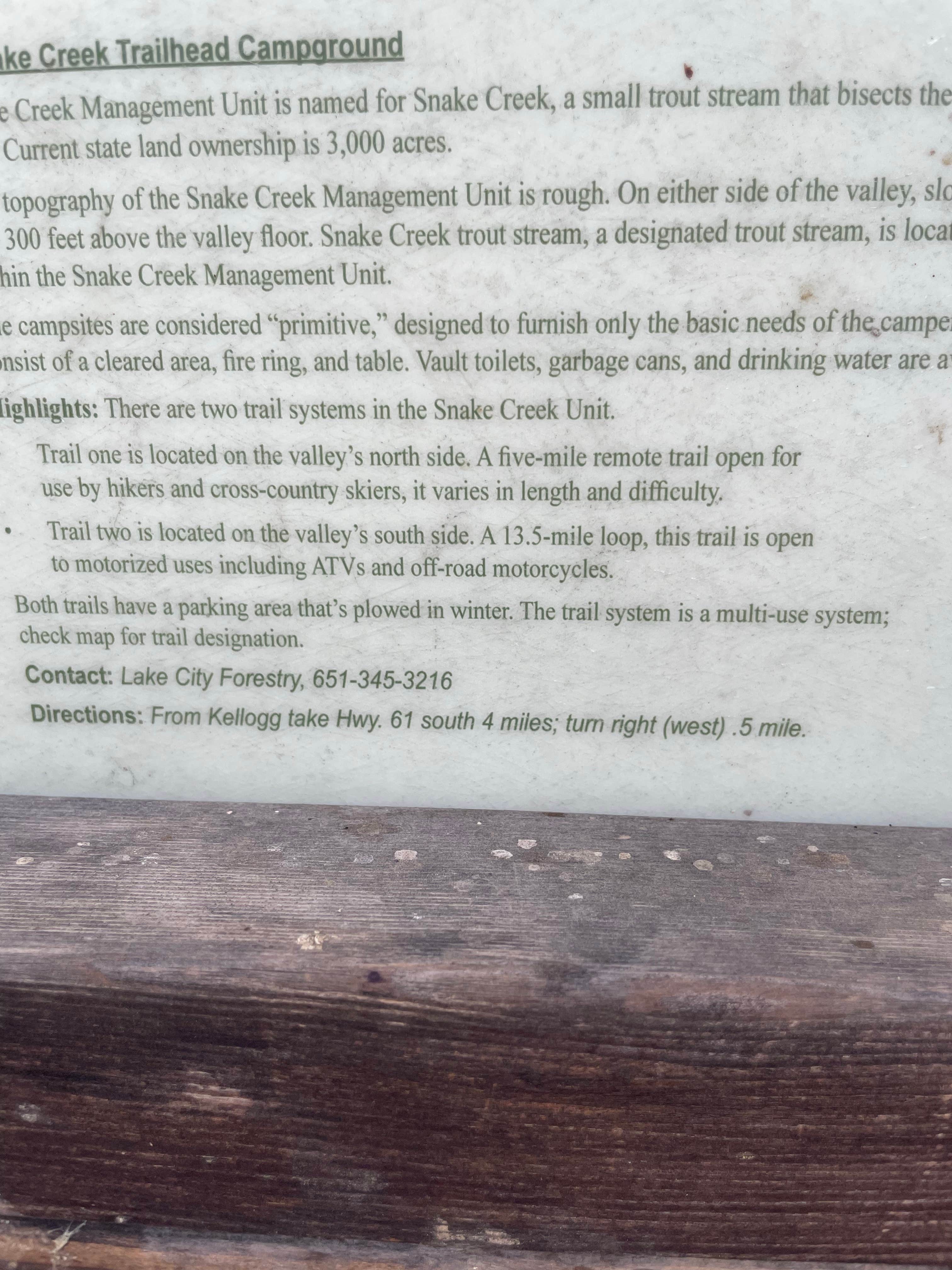 Camper-submitted photo at Zumbro Bottoms Central — R.J.D. Memorial Hardwood State Forest near Elmwood, WI